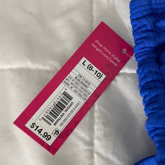 Blue string bikini top - Picture 3 of 3